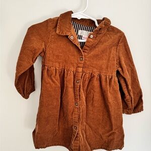 Zara Baby Tan Corduroy dress